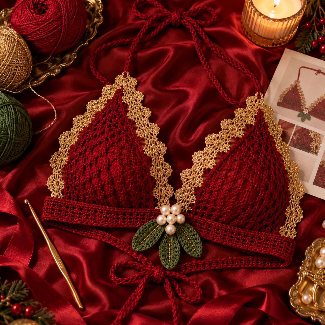 Mistletoe Lace Bralette