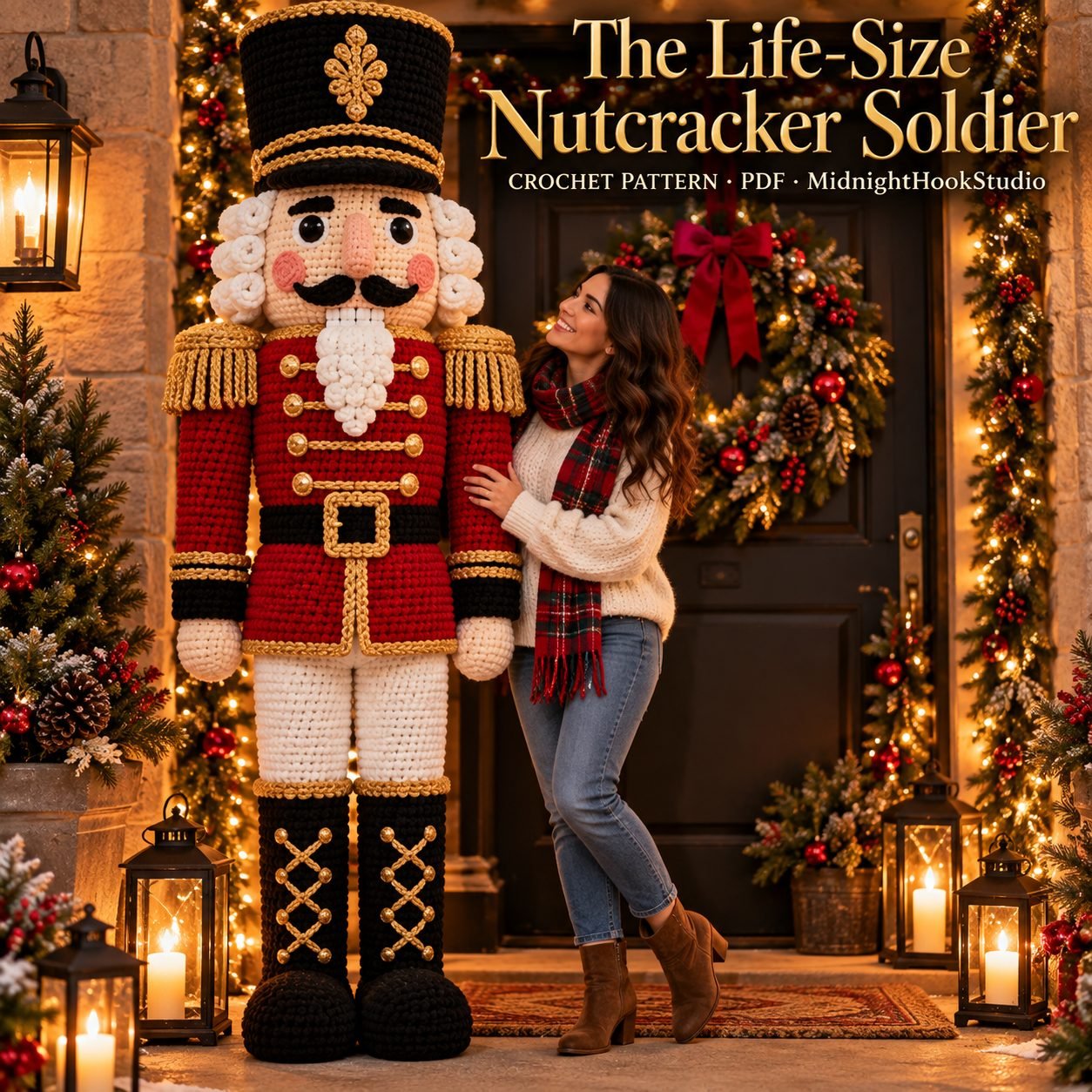 The Life-Size Nutcracker Soldier Crochet Pattern